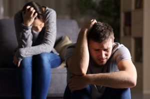 couple dealing with domestic abuse
